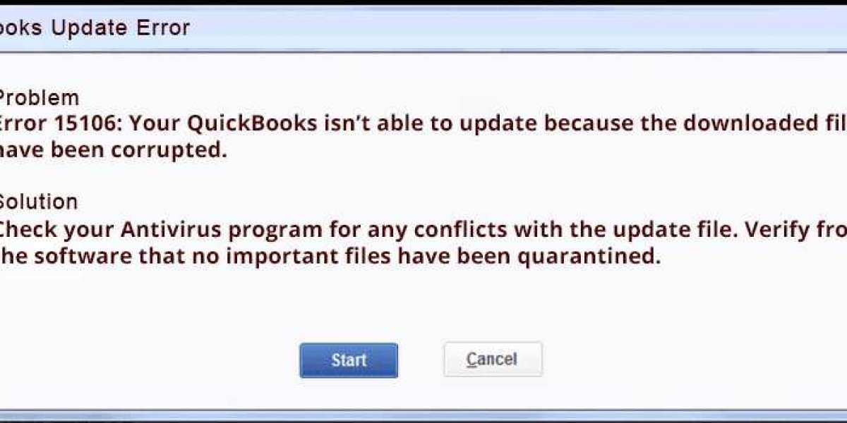 Why does QuickBooks Update Error 15106 happen? 