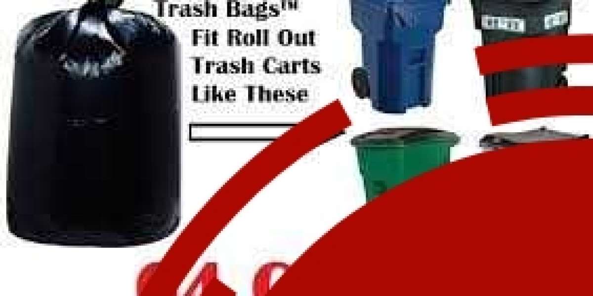 Durable 64 Gallon Trash Bags for Heavy Duty Waste Disposal